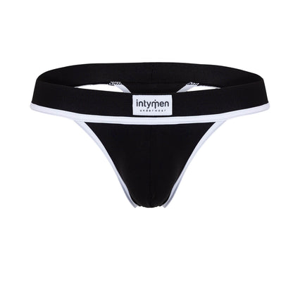 Black jockstrap with white trim.
